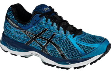 Image of Gel-Cumulus 17 Road Running Shoe - Mens-Island Blue/Black/Blue-Medium-10