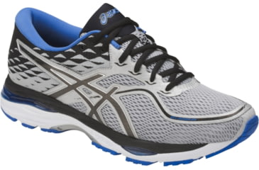 Image of Asics GEL-Cumulus 19 Road Running Shoes - Men's, Grey/Black/Directoire Blue, Wide, 10 US T7B4N.9690-10