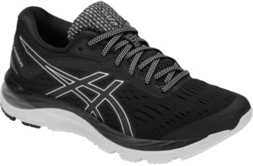 Image of Asics GEL-Cumulus 20 - Womens, Black/White, 9.5, Medium, 1012A008.021-9.5