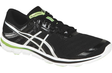 Image of Asics Gel-Electro33 Road Running Shoe - Men's-Black/Lightning/Yellow-11.5 US-Medium