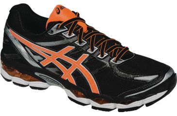 Image of Gel-Elevate 3 Road Running Shoe - Mens-Black/Orange/Silver-Medium-8.5
