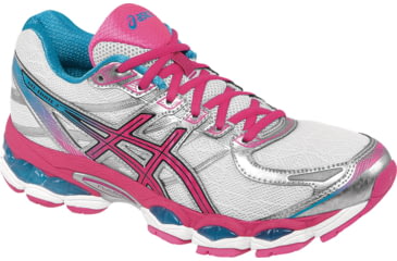 Image of Asics Gel-Elevate 3 Road Running Shoe - Women's-Lightning/Pink/Blue-Medium-6.5