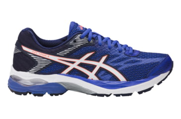 Image of Asics Gel-Flux 4 Road Running Shoe - Women's-Blue Purple/White/Indigo Blue-Medium-6