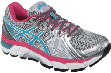 Image of Gel-Fortify Road Running Shoe - Womens-Lightning/Turquoise/Cabernet-Medium-9.5