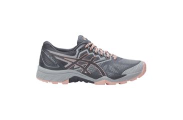 Image of Asics Gel-FujiTrabuco 6 Trail Running Shoe - Women's-Mid Grey/Carbon/Evening Sand-Medium-7