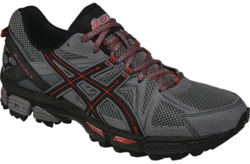 Image of Gel-Kahana 8 Trail Running Shoe - Mens-Shark/Black-Medium-11