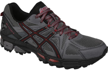 Image of Asics GEL-Kahana 8 Trail Running Shoes - Men's, Shark/Black/True Red, Medium, 12.5 US T6L0N.9690-12.5