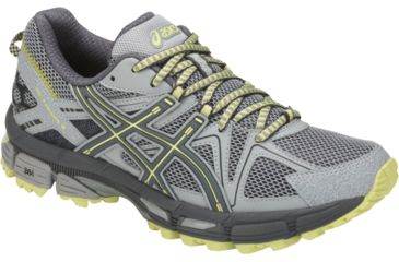 Image of Asics GEL-Kahana 8 Trail Running Shoes - Women's, Mid Grey/Carbon/Limelight, Medium, 7.5 US T6L5N.9697-7.5