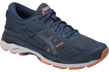 Image of Asics GEL-Kayano 24 Road Running Shoes - Women's, Smoke Blue/Dark Blue/Canteloupe, Medium, 10 US T799N.5649-10