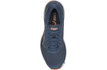 Image of Asics GEL-Kayano 24 Road Running Shoes - Women's, Smoke Blue/Dark Blue/Canteloupe, Medium, 10 US T799N.5649-10