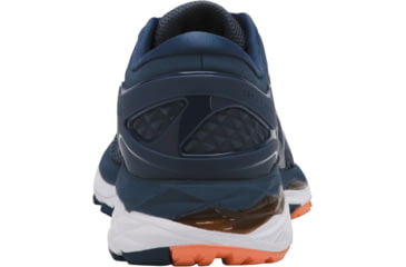 Image of Asics GEL-Kayano 24 Road Running Shoes - Women's, Smoke Blue/Dark Blue/Canteloupe, Wide, 10 US T7A5N.5649-10