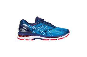 Image of Asics Gel-Nimbus 19 Road Running Shoe - Men's-Diva Blue/White/Indigo Blue-Medium-10.5