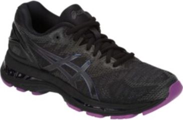 Image of Asics GEL-Nimbus 20 Lite-Show Road Running Shoes - Womens, Black/Black, Medium, 10 US, 1012A037.001-10