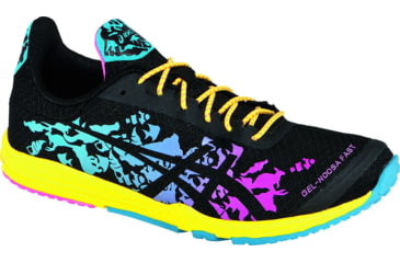 Image of Asics Gel-NoosaFAST Road Running Shoe - Women's-Pink/Orange/Yellow-11 US