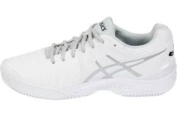 Image of Asics GEL-Resolution 7 Clay Court Road Running Shoes - Mens, White/Silver, Medium, 15 US, E702Y.0193-15