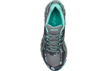 Image of Asics GEL-Scram 3 Trail Running Shoes - Women's, Stone Grey/Silver/Aruba Blue, Medium, 6.5 US T6K7N.1193-6.5