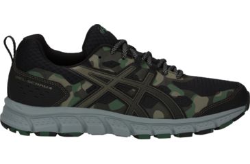 Image of Asics GEL-Scram 4 - Mens, Black/Irvine, 10.5, Medium, 1011A045.002-10.5