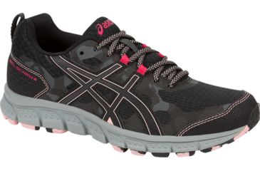 Image of Asics GEL-Scram 4 Trail Running Shoes - Womens, Black/Dark Grey, Medium, 6.5 US, 1012A039.001-6.5