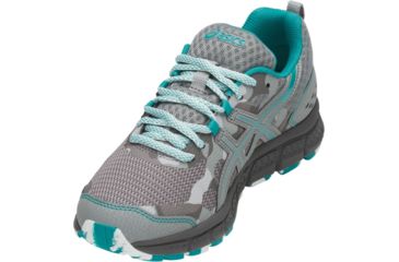 Image of Asics GEL-Scram 4 Trail Running Shoes - Womens, Mid Grey/Lagoon, Medium, 9 US, 1012A039.020-9