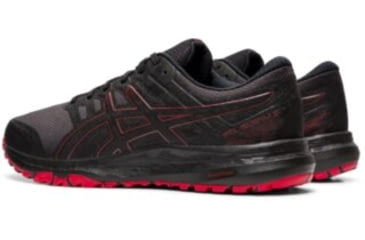 Image of Asics Gel-Scram 5 Running Shoes - Mens, Black/Speed Red, Medium, 7, 1011A559-001-7