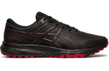 Image of Asics Gel-Scram 5 Running Shoes - Mens, Black/Speed Red, Medium, 7, 1011A559-001-7