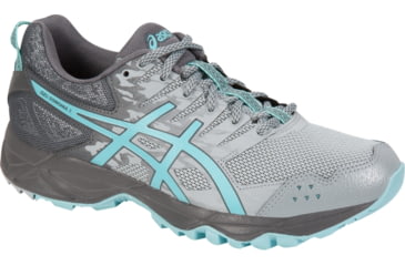 Image of Asics GEL-SONOMA 3 Trail Running Shoes - Women's, Midgrey/Aqua Splash/Carbon, Medium, 7.5 US T774N.9667-7.5
