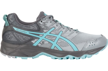 Image of Asics GEL-SONOMA 3 Trail Running Shoes - Women's, Midgrey/Aqua Splash/Carbon, Medium, 7.5 US T774N.9667-7.5