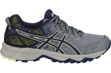 Image of Asics GEL-SONOMA 3 Trail Running Shoes - Women's, Stone Grey/Indigo Blue/Limelight, Medium, 11 US T774N.1149-11