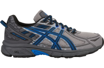 Image of Asics GEL-Venture 6 Trail Running Shoes - Men's, Aluminum/Black/Directoire Blue, Extra Wide, 10 US T7G3N.9690-10