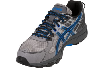 Image of Asics GEL-Venture 6 Trail Running Shoes - Men's, Aluminum/Black/Directoire Blue, Medium, 10 US T7G1N.9690-10