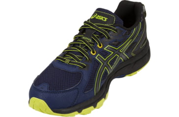 Image of Asics GEL-Venture 6 Trail Running Shoes - Men's, Indigo Blue/Black/Energy Green, Extra Wide, 10 US T7G3N.4990-10