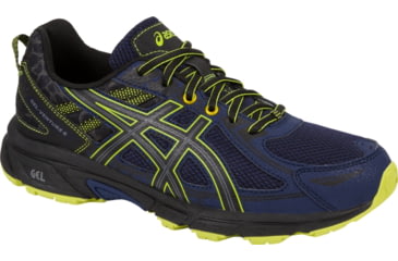 Image of Asics GEL-Venture 6 Trail Running Shoes - Men's, Indigo Blue/Black/Energy Green, Medium, 10 US T7G1N.4990-10