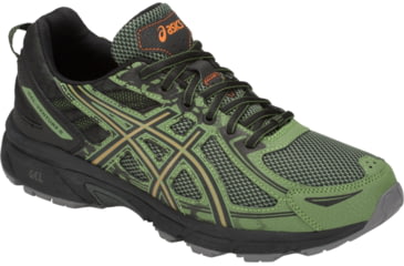 Image of Asics GEL-Venture 6 Trail Running Shoes - Mens, Cedar Green/Lava Orange, Medium, 11 US, T7G1N.300-11