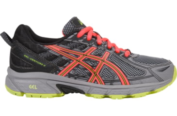 Image of Asics GEL-Venture 6 Trail Running Shoes - Women's, Phantom/Coral/Lime, Medium, 10 US T7G6Q.1606-10