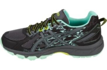 Image of Asics GEL-Venture 6 Trail Running Shoes - Womens, Black/Carbon/Neon Lime, Wide, 6.5 US, T7G7N.9097-6.5