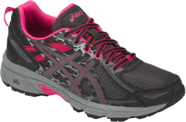 Image of Asics GEL-Venture 6 Trail Running Shoes - Womens, Black/Pixel Pink, Medium, 6.5 US, T7G6N.001-6.5