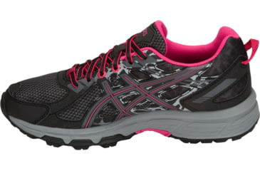 Image of Asics GEL-Venture 6 Trail Running Shoes - Womens, Black/Pixel Pink, Medium, 6.5 US, T7G6N.001-6.5