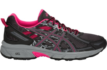 Image of Asics GEL-Venture 6 Trail Running Shoes - Womens, Black/Pixel Pink, Medium, 6.5 US, T7G6N.001-6.5