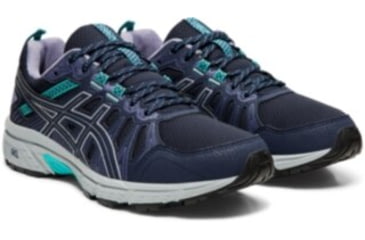 Image of Asics Gel-Venture 7 Running Shoes - Womens, Black/Silver, Medium, 9.5, 1012A476-001-9.5