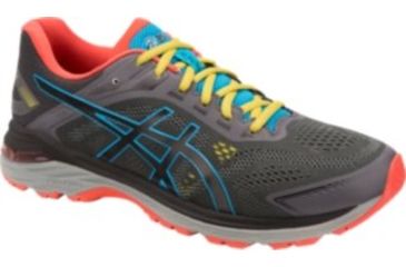Image of Asics GT-200 7 Trail Running Shoes - Mens, Dark Grey/Black, Medium, 9.5, 1011A179.020-9.5