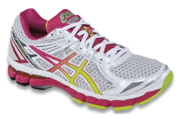 Image of Asics GT-2000 2 Road Running Shoe - Women's-White/Lime/Raspberry-6 US