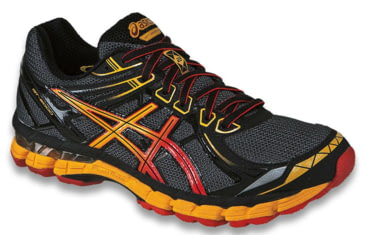 Image of Asics GT-2000 2 Trail Running Shoe - Men's-Storm/Red/Harvest-8.5 US