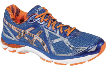Image of Asics GT-2000 3 Lite-Show Road Running Shoe - Men's-Blue/Lite/Orange-Medium-8 US
