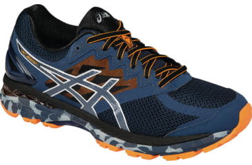 Image of GT-2000 4 Trail Running Shoe - Mens-Mediterranean/Slate/Orange-Medium-9