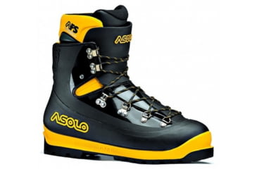 Image of Asolo AFS 8000 Mountaineering Shoe - Mens, Black/Yellow, 9 0M4002    0056200090
