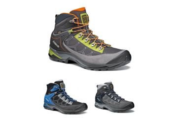 Image of Asolo Falcon GV GTX Hiking Boot - Men's, Donkey/Graphite, Graphite/Black, Graphite/Graphite/Blueberry