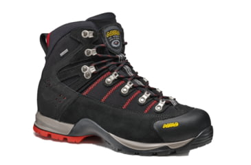 Image of Asolo Fugitive GTX MW Hiking Boots - Mens, Wide, Black /Red, 10.5, 0M3440-392-105