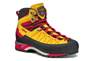 Image of Asolo PIZ GV Mountaineering Shoe - Mens, Mimosa/Fire Red, 9.5, A01034 0056400095