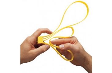 Image of ASP 6 Pack Tri - Fold Plastic Colored Restraints In Yellow