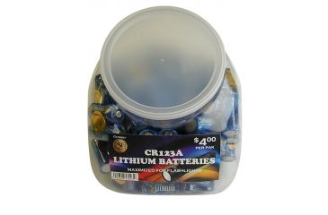 Image of ASP Battery Case w/ 100 CR123A Batteries, Clear 81923